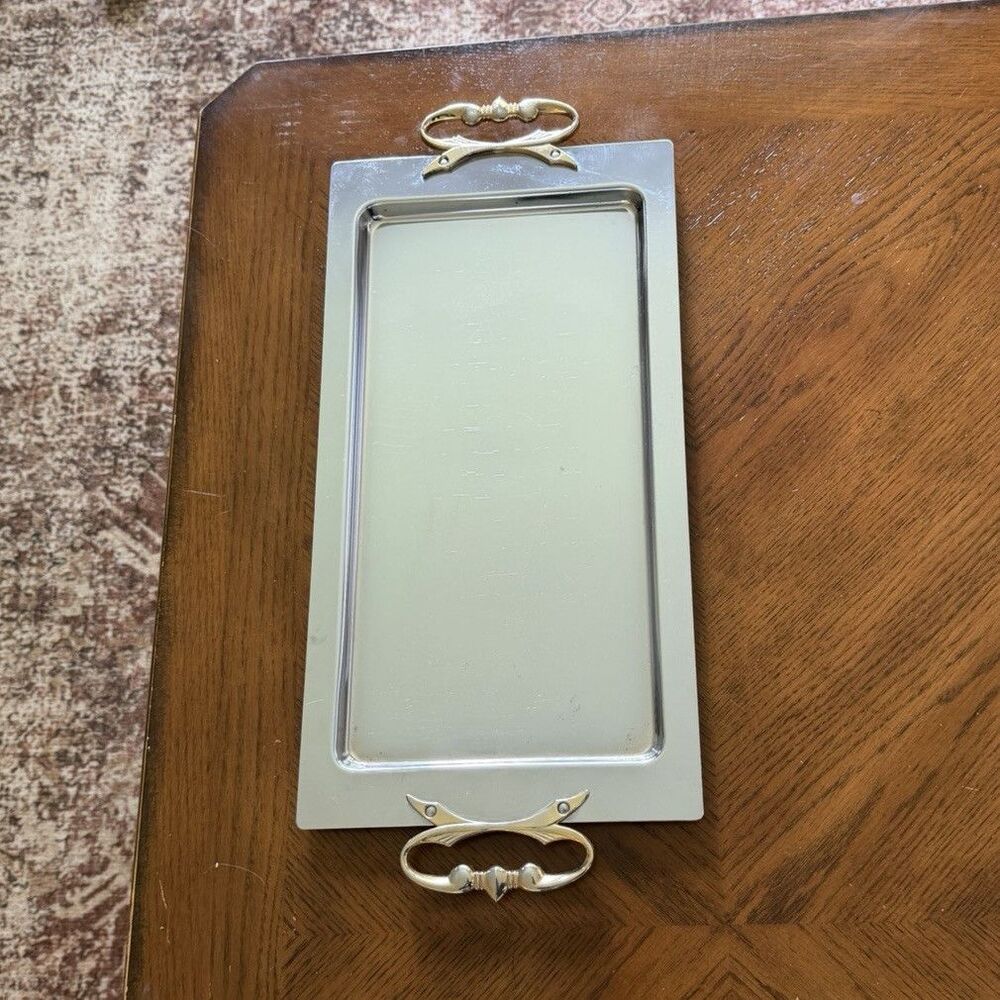 Vintage Kromex Chrome Serving Tray | Mid-Century Modern | Made in USA | Vanity
